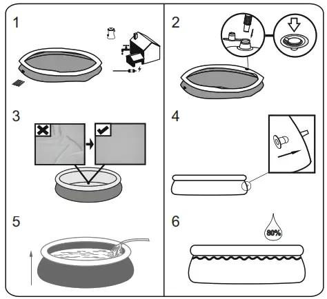 Bestway P6H1419ASS16 Fast Set Pools - Pool walls