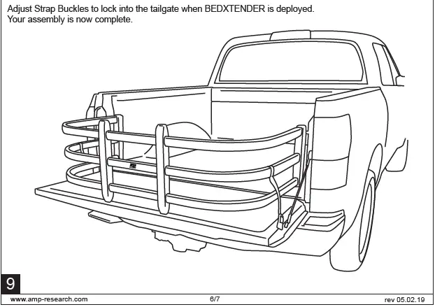 AMP RESEARCH 74841-00A BedXTender HD Max Truck -fig 11