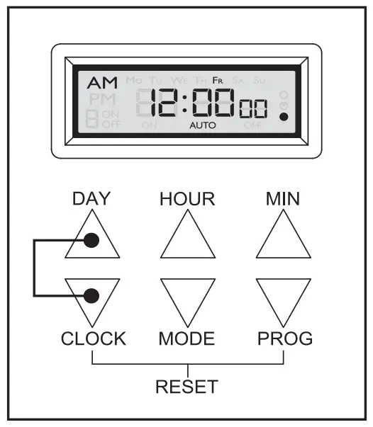 SET UP CURRENT DAY & TIME