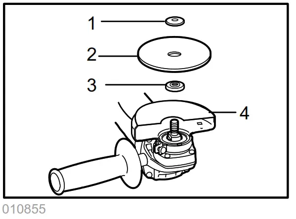 makita GA4030R 100mm Angle Grinder - diamond
