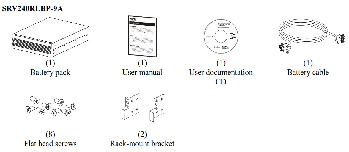 APC Easy UPS On-Line SRV Series Rack External Battery - Package 1