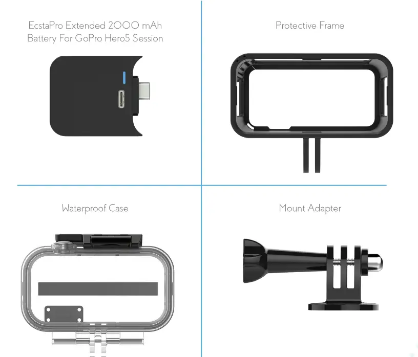 EcstaPro-GP-KT5S-Extended-Battery-for-GoPro-HERO5-Session-1