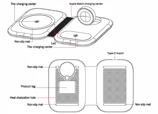 SUNSKY-F20-Magnetic-Folding-3-In-1-Wireless-Charger-fig1