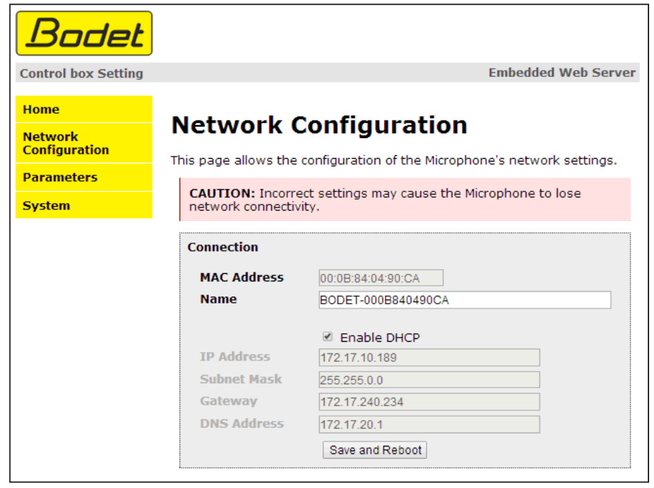 Bodet Button Box Trigger Massages - Home page 1