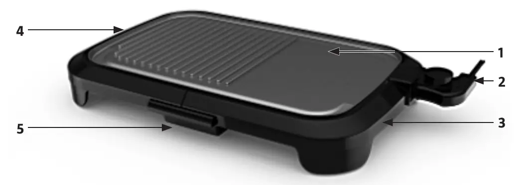 Menuett 004884 1400W Table Grill - Fig