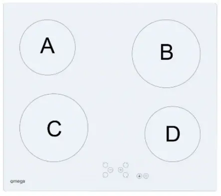 omega OCC64TZW 60cm 4 Zone Ceramic Electric Cooktop - waste energy 6
