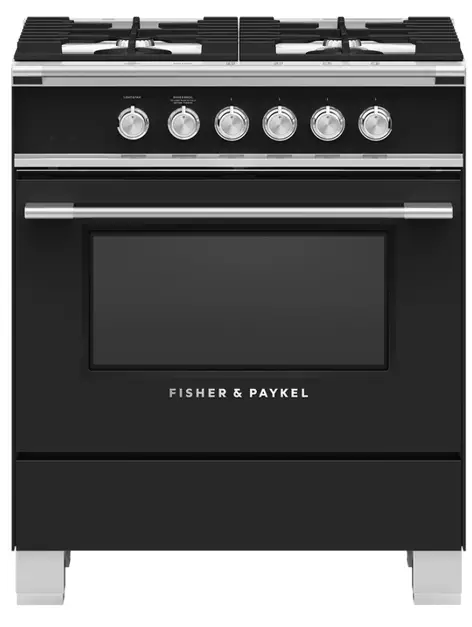 FISHER PAYKEL OR30SCG4B1 30 Inch Gas Range with 4 Burners-