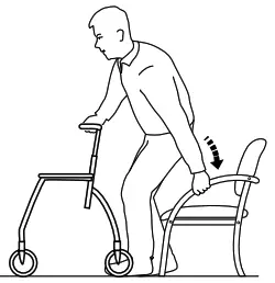 INVACARE Dolomite Gloss Lightweight Rollator - Chair