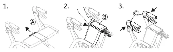 INVACARE Dolomite Gloss Lightweight Rollator - Main Parts2