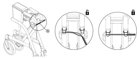 INVACARE Dolomite Gloss Lightweight Rollator - Main Parts3