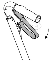 INVACARE Dolomite Gloss Lightweight Rollator - Parking Position