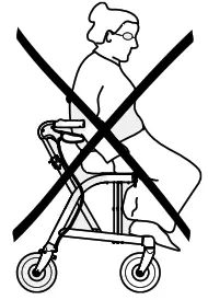 INVACARE Dolomite Gloss Lightweight Rollator - Serious Injury