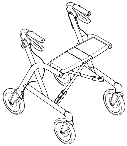 INVACARE Dolomite Gloss Lightweight Rollator
