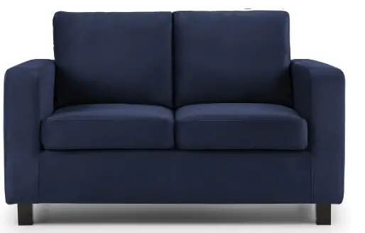ANBAZAR-YH-0025BU-54.5-Inch-Blue-Velvet-Loveseat-Convertible-Sofa-Bed-with-Square-Arms-product