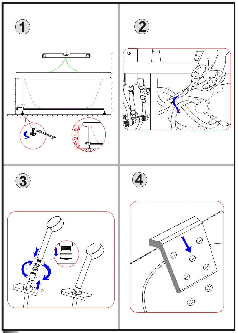 ARIEL PW1565959CW1 Bathtub with Jets - fig 2