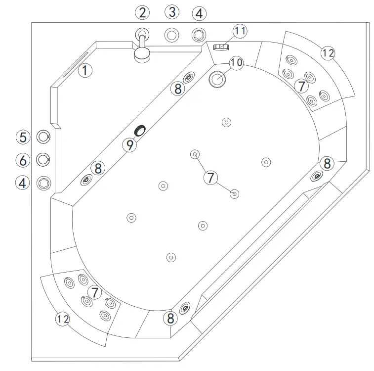 ARIEL PW1565959CW1 Bathtub with Jets - fig