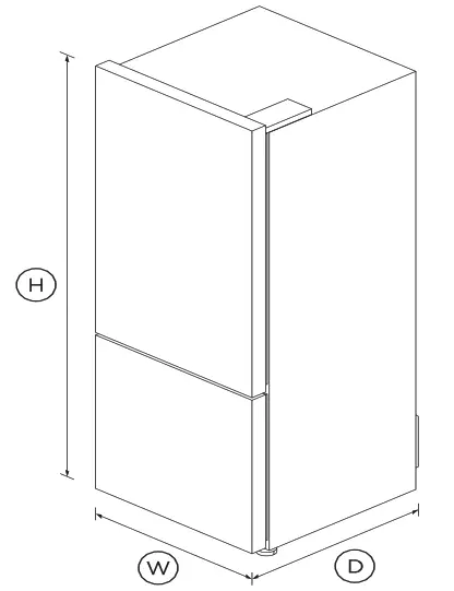 FISHER PAYKEL RF402BRPX7 364L Freestanding Refrigerator Freezer -