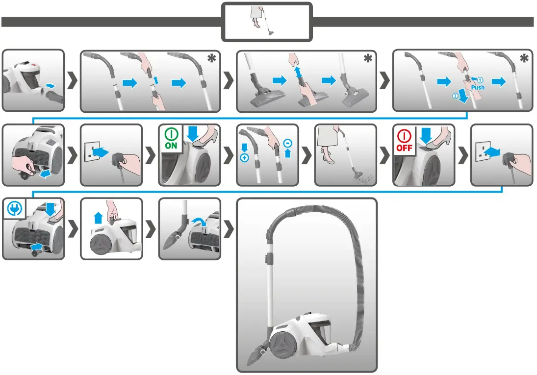 H POWER 300 Bagless Cylinder Vacuum Cleaner - Fig 5