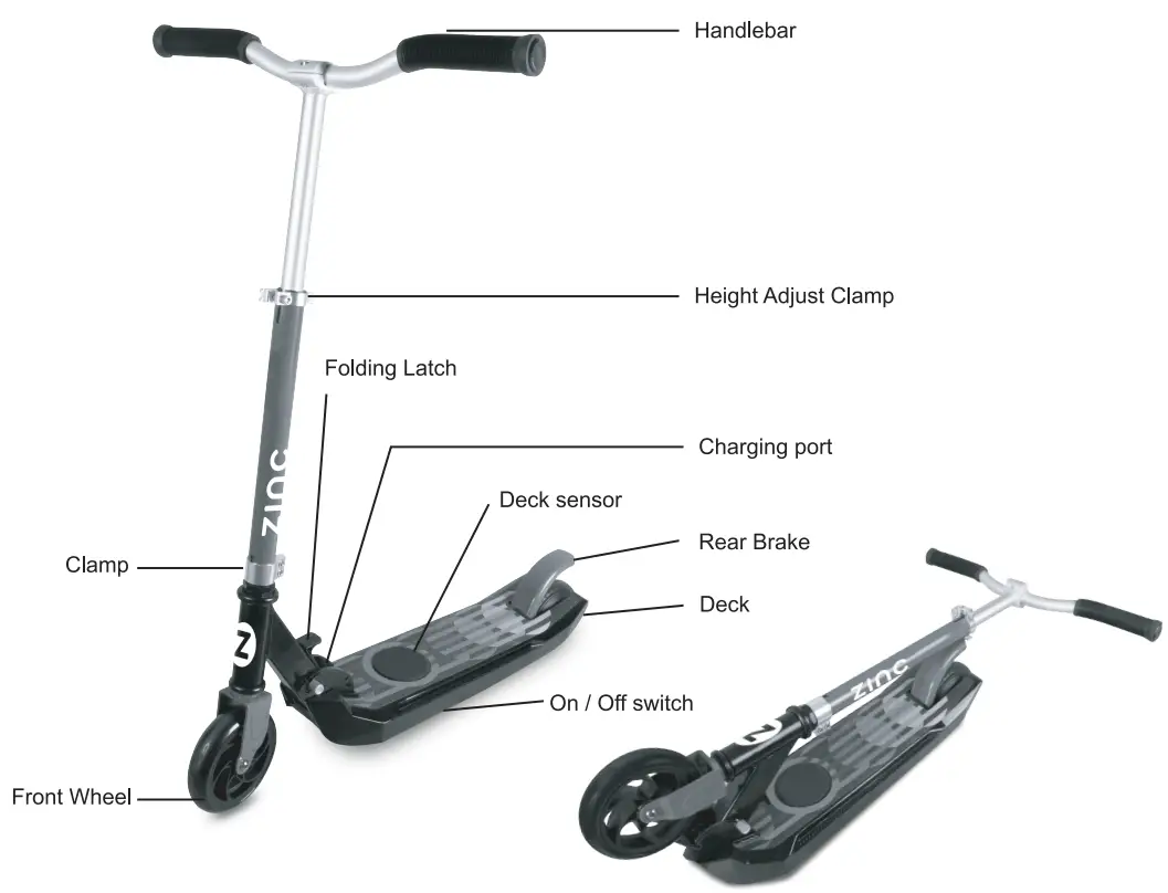 ZINC ZC07480 E4 Max Electric Scooter - Fig 1