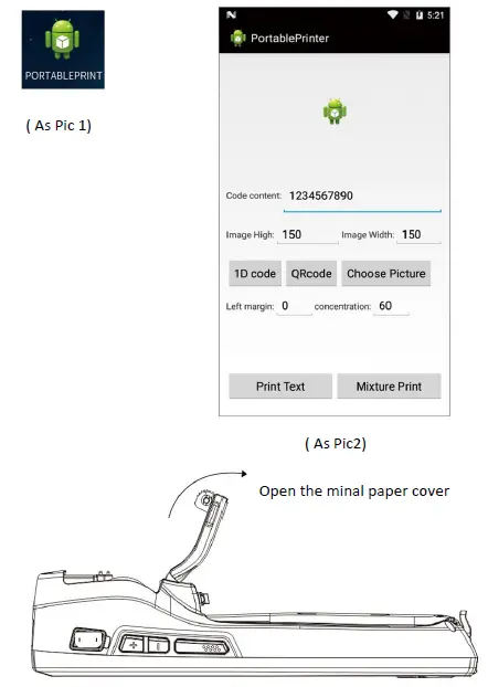 PDA Handheld Terminal 5 Inch Android 9 4G-14