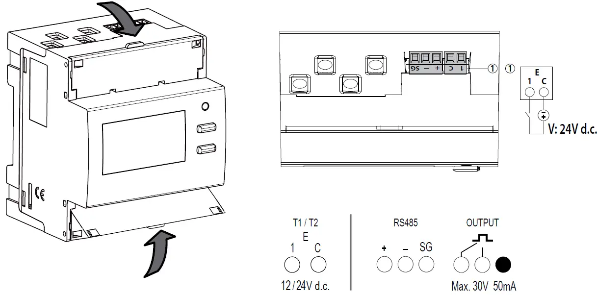 legrand Three Phase Meter EMDX with Connection with 01