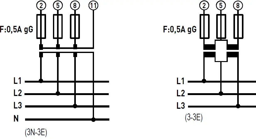 legrand Three Phase Meter EMDX with Connection with 05