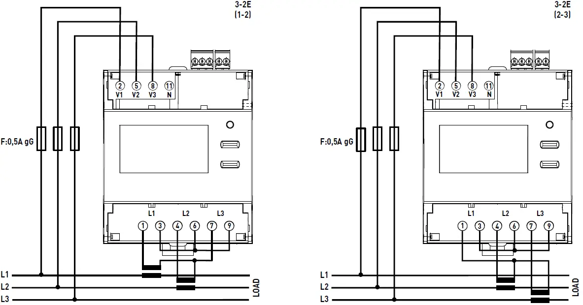 legrand Three Phase Meter EMDX with Connection with 07