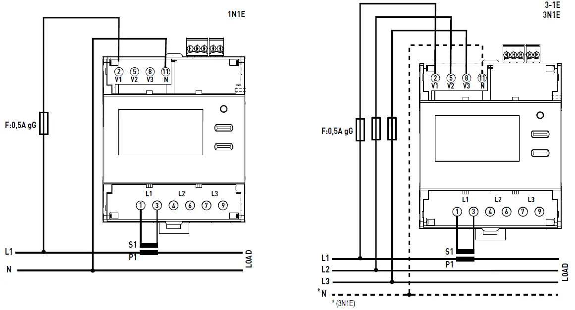 legrand Three Phase Meter EMDX with Connection with 08
