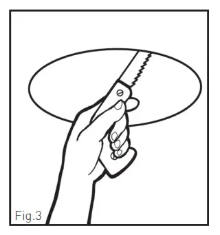 legrand EFND620WE Ceiling Exhaust Fan with Light - fig2