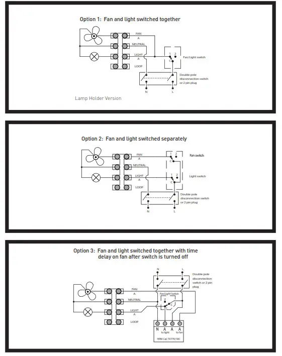 legrand EFND620WE Ceiling Exhaust Fan with Light - fig9