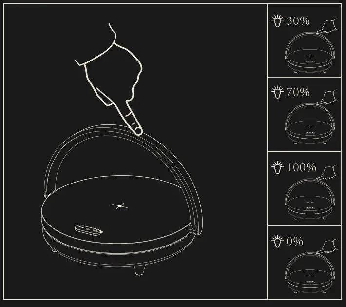 EZ VALO Wireless Charger Music Lamp - Figure 3