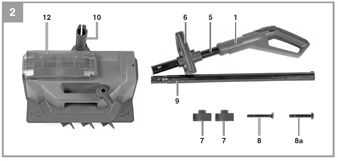 EINHELL GE-ST 36 Cordless Snow Thrower 2