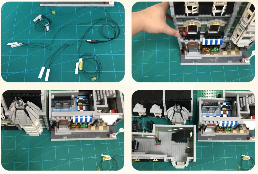 GAME OF BRICKS 10185 Light Kit for Green Grocer-fig1