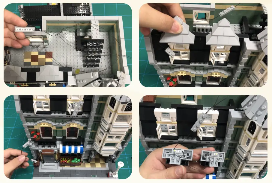 GAME OF BRICKS 10185 Light Kit for Green Grocer-fig11