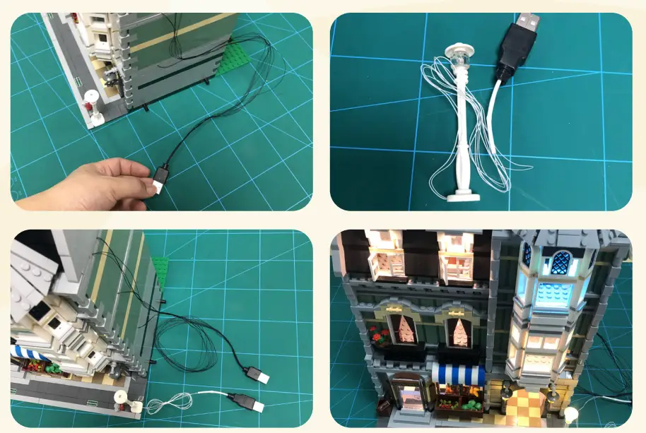 GAME OF BRICKS 10185 Light Kit for Green Grocer-fig16