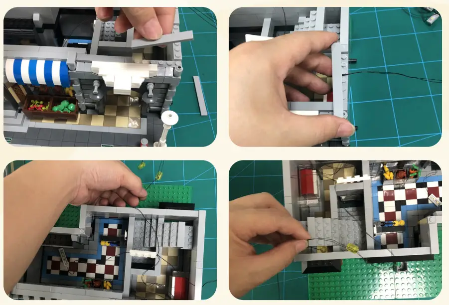 GAME OF BRICKS 10185 Light Kit for Green Grocer-fig6