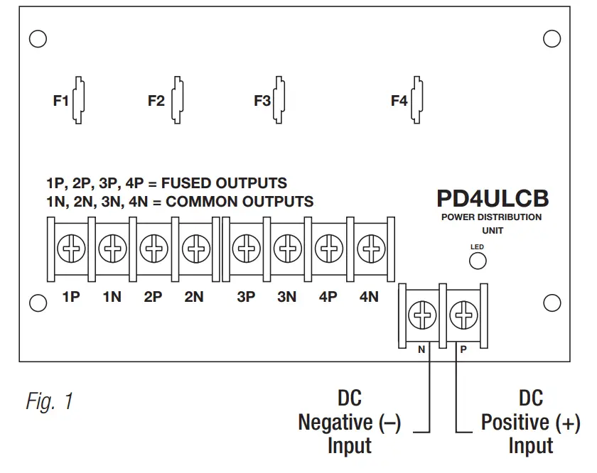 Altronix PD4ULCB UL Listed Sub-Assembly Power Distribution Module 1