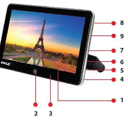 Pyle PLDANDHR1056KT Android Car Monitor Headrest Touchscreen 1