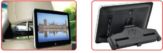 Pyle PLDANDHR1056KT Android Car Monitor Headrest Touchscreen 14