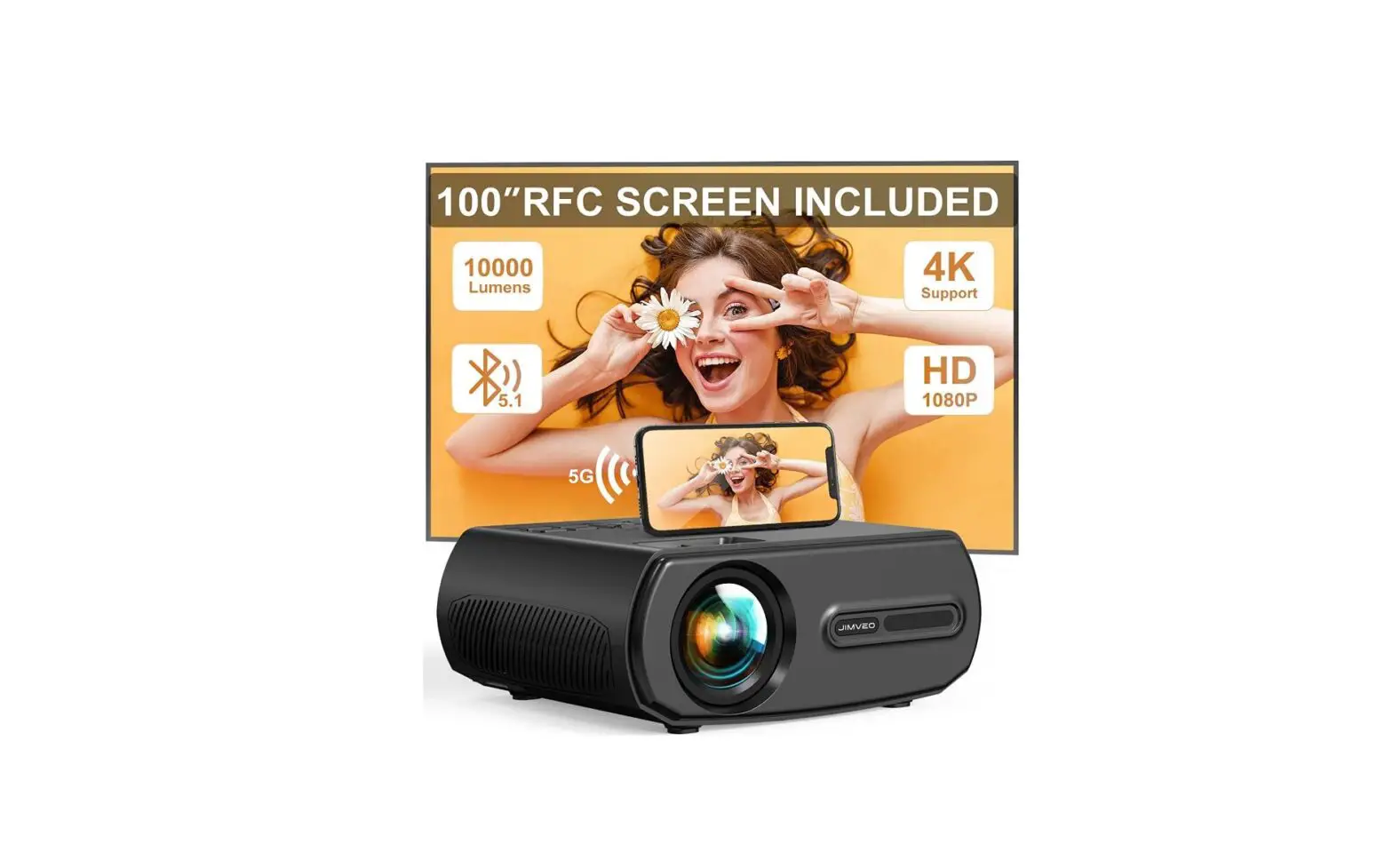 Jimveo E10 Projector 5g Wifi Bluetooth Operational Manual