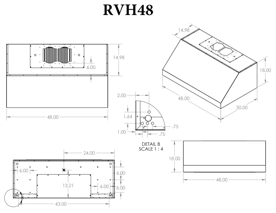 RCS RVH36 Ventilation Hoods - Fig 6