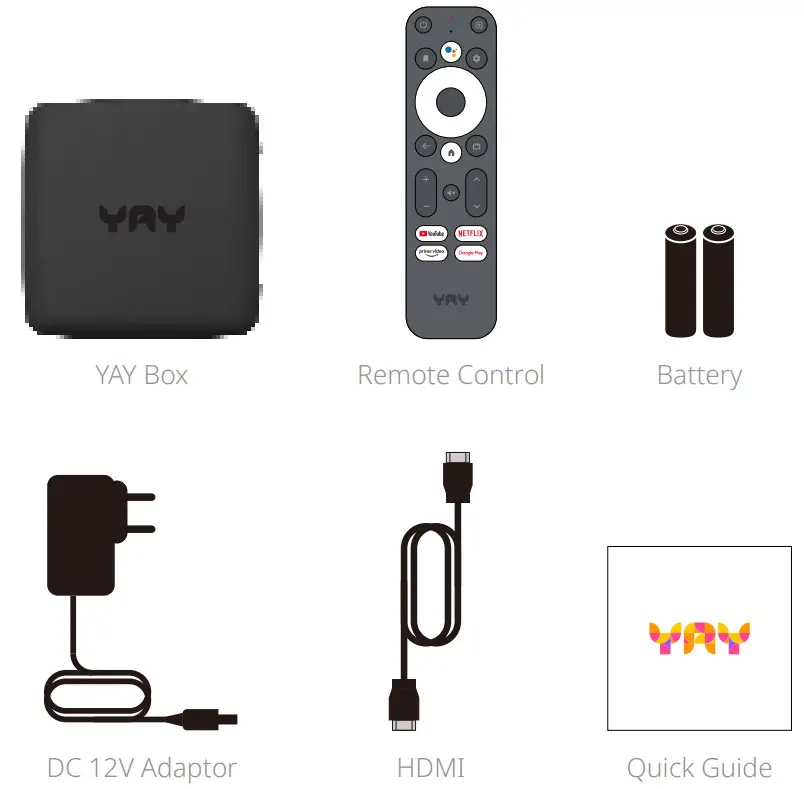 YAY D201209 Ott Tv Box - Accessories