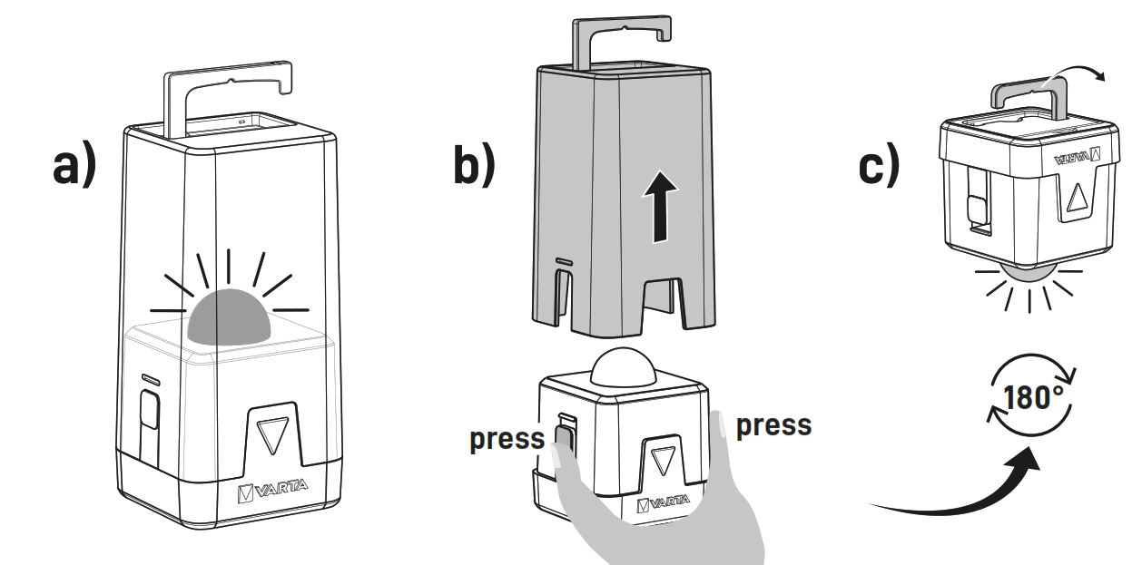 VARTA Outdoor Ambiance L10 LED Camping Lantern - fig5