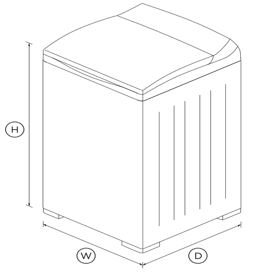FISHER PAYKEL MW513 Top Loader Washing Machine 5 5kg - Fig