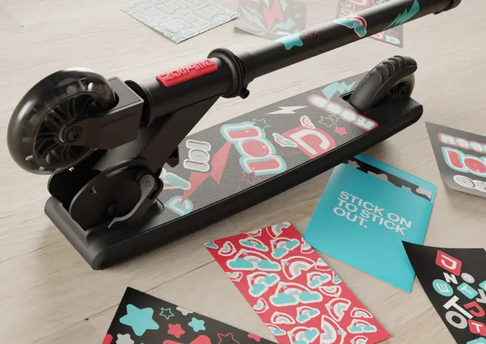 JETSON JSTXT-BLK Stixit Folding Kick Scooter - Fig10