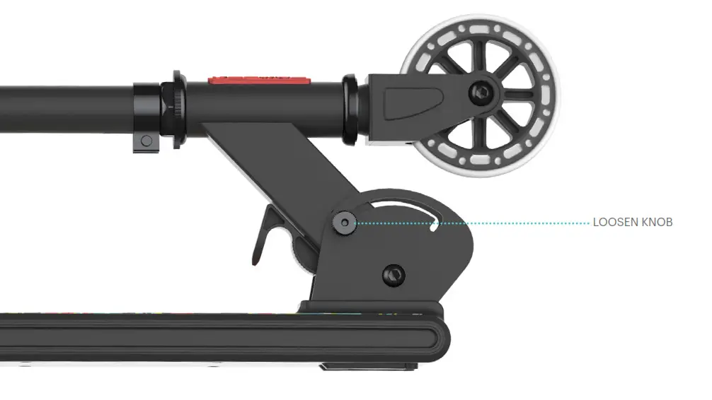 JETSON JSTXT-BLK Stixit Folding Kick Scooter - Fig2