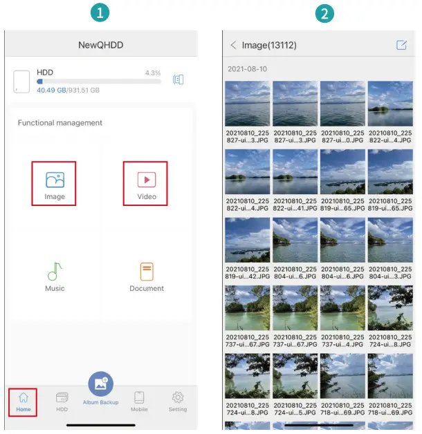 NewQ H20 Phone Backup Hard Drive - 10