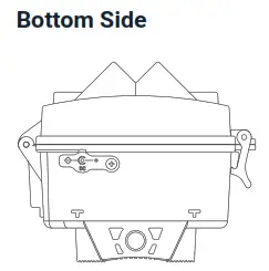 REXING H1 Blackhawk Night Vision Trail Camera - Bottom Side.