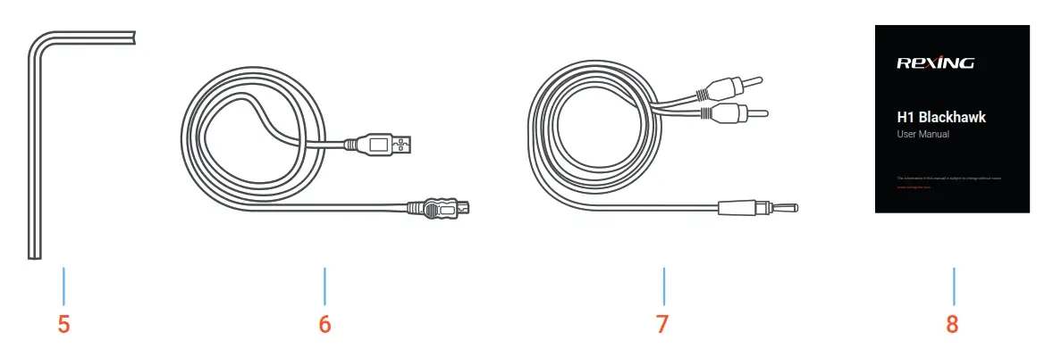 REXING H1 Blackhawk Night Vision Trail Camera -What’s in the box 1.