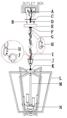 Uolfin-5069610-4-Light-Brushed-Gold-with-Geometric-Shape-Modern-Contemporary-Cage-Chandelier-FIG3
